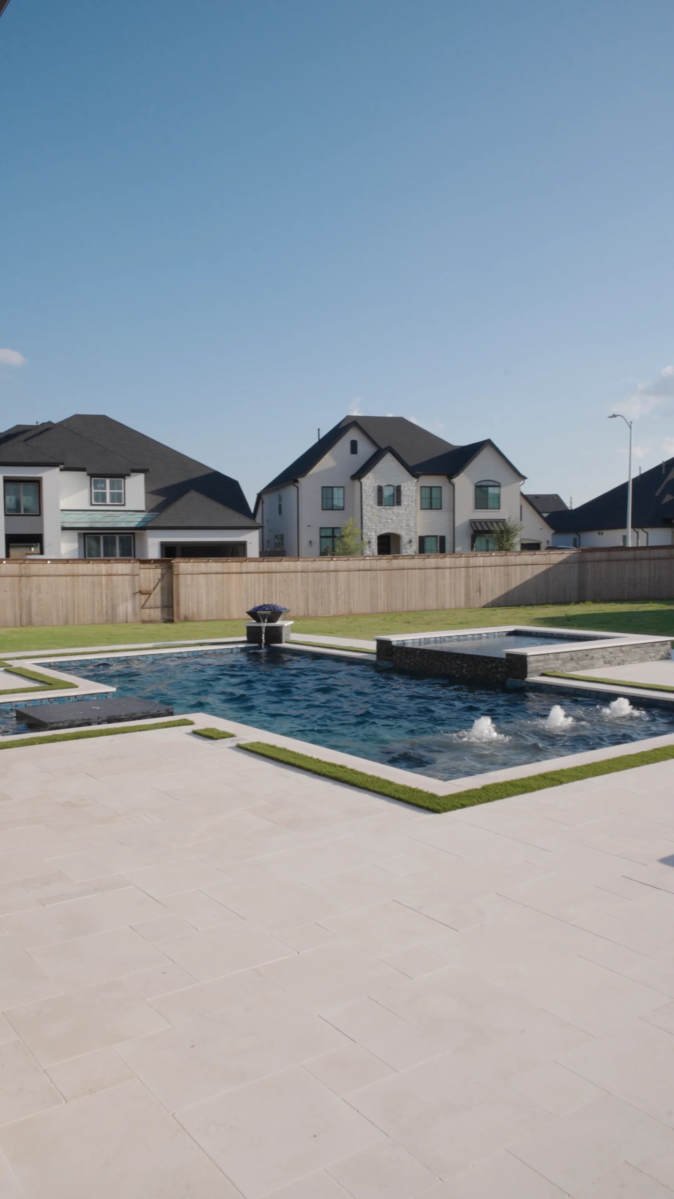 Luxury outdoor patio seating area