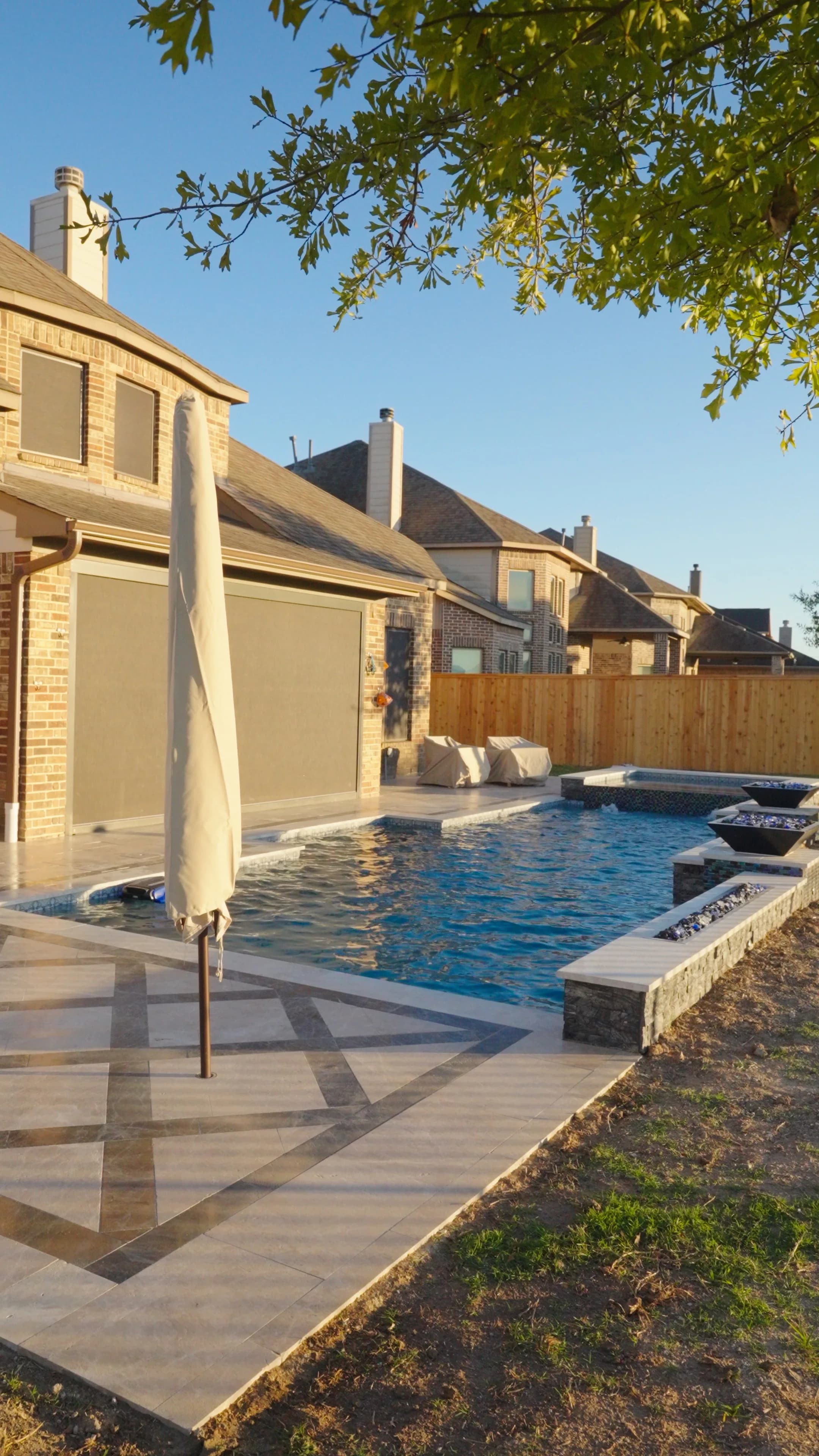 Cypress Backyard Retreat — custom pool in Cypress, TX