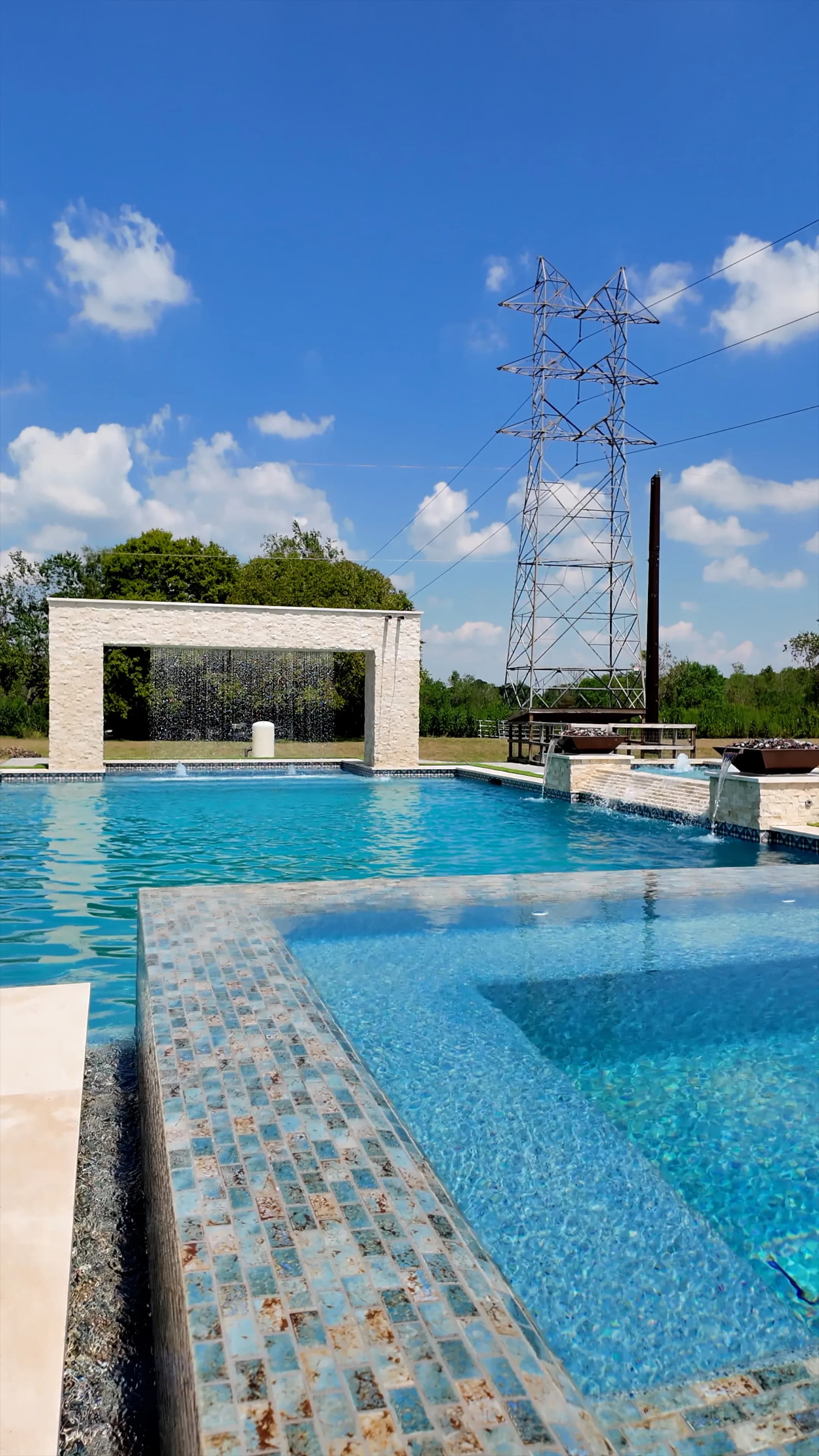 Manvel Outdoor Living Pool - Custom Pool Project in Manvel, Texas