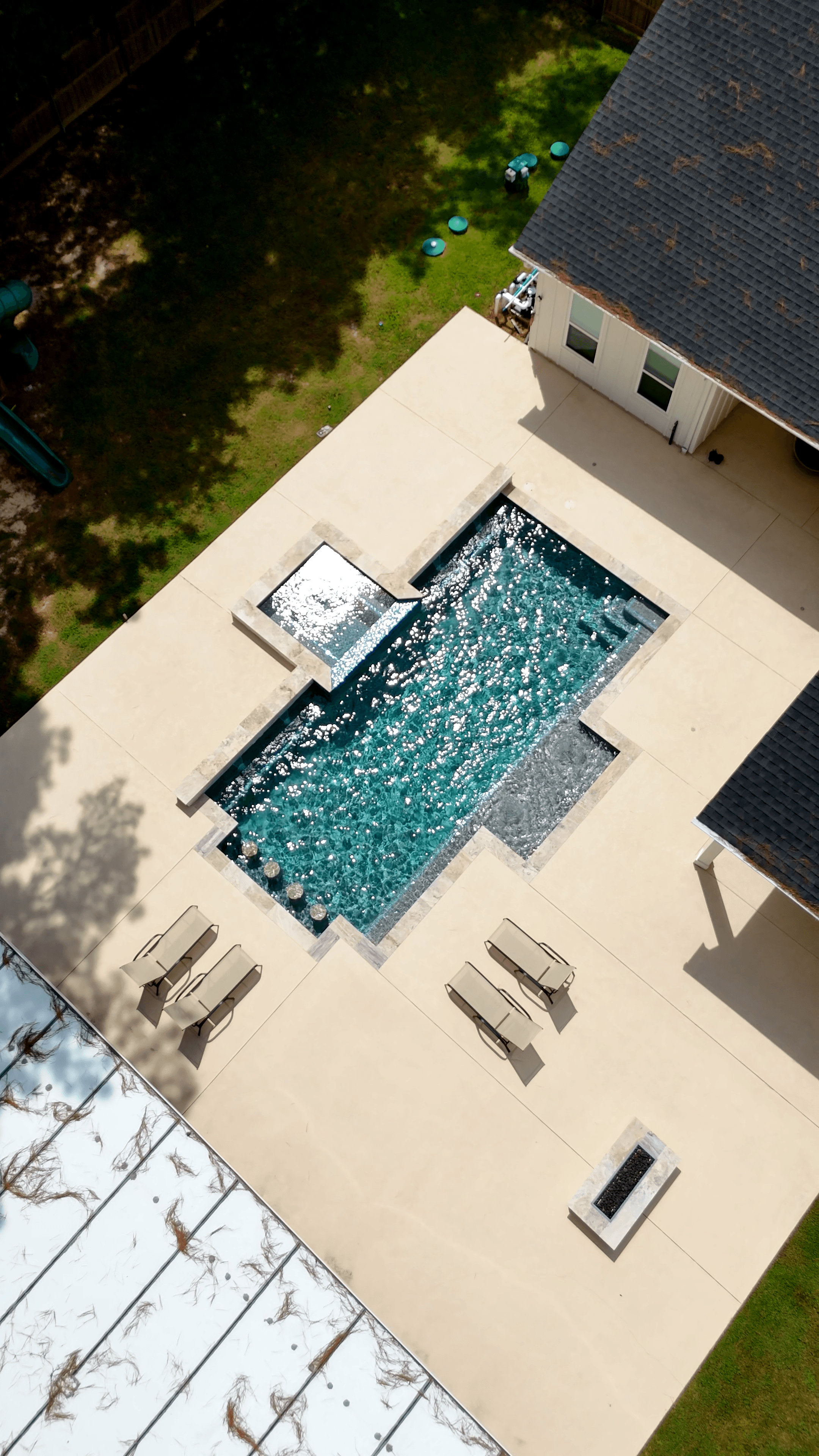 Modern pool renovation and resurfacing in Houston