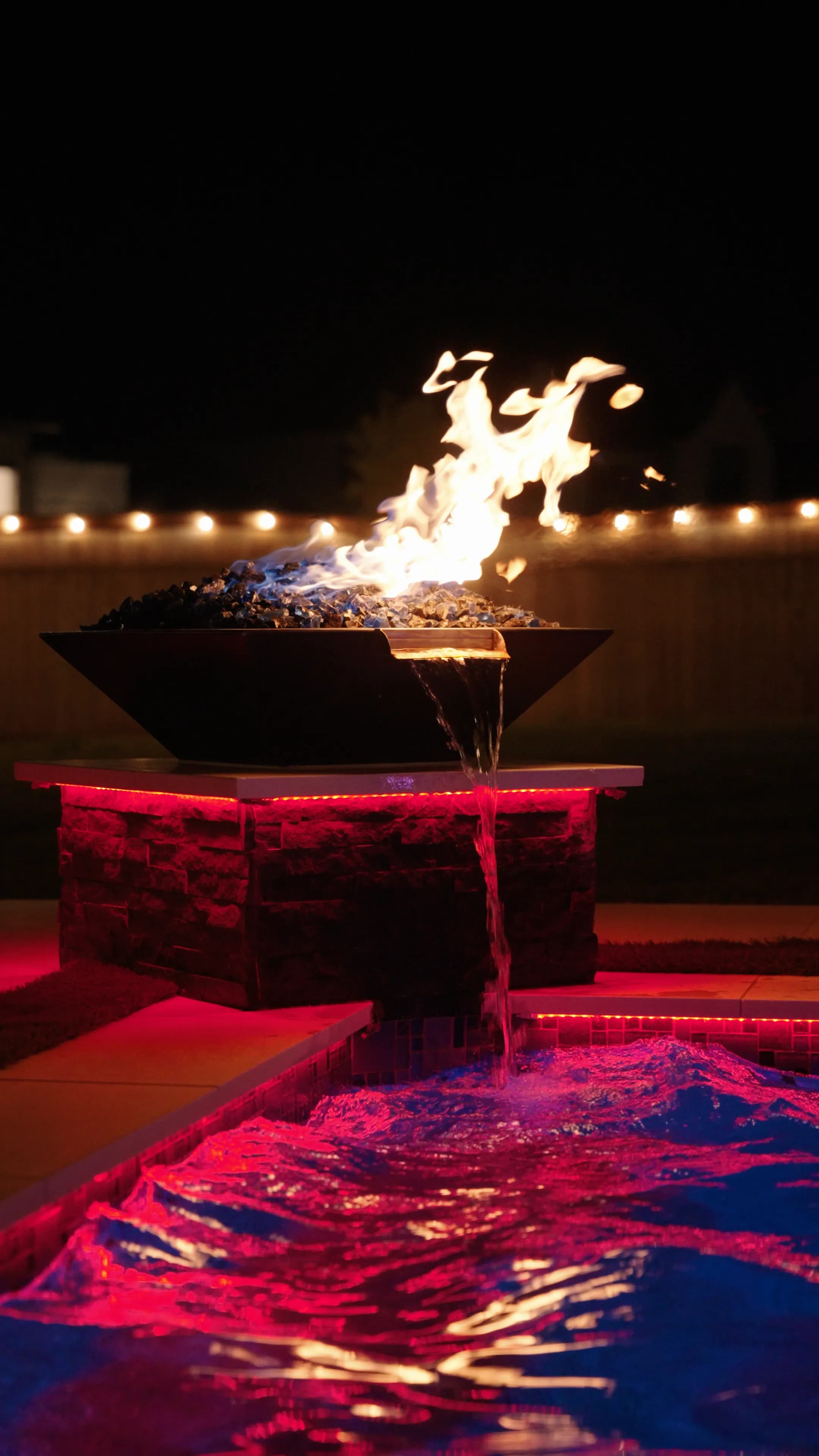 Luxury outdoor living space by Action Custom Pools