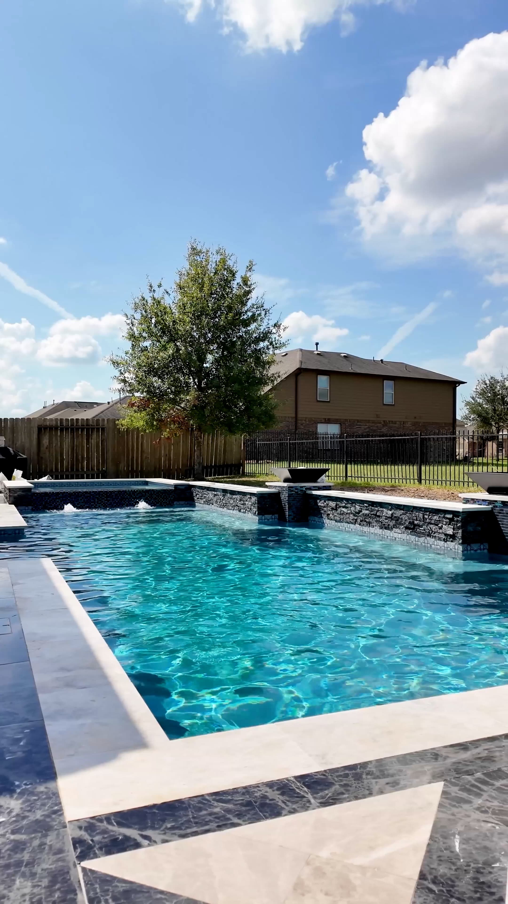 Cypress Backyard Retreat - Custom Pool Project in Cypress, Texas