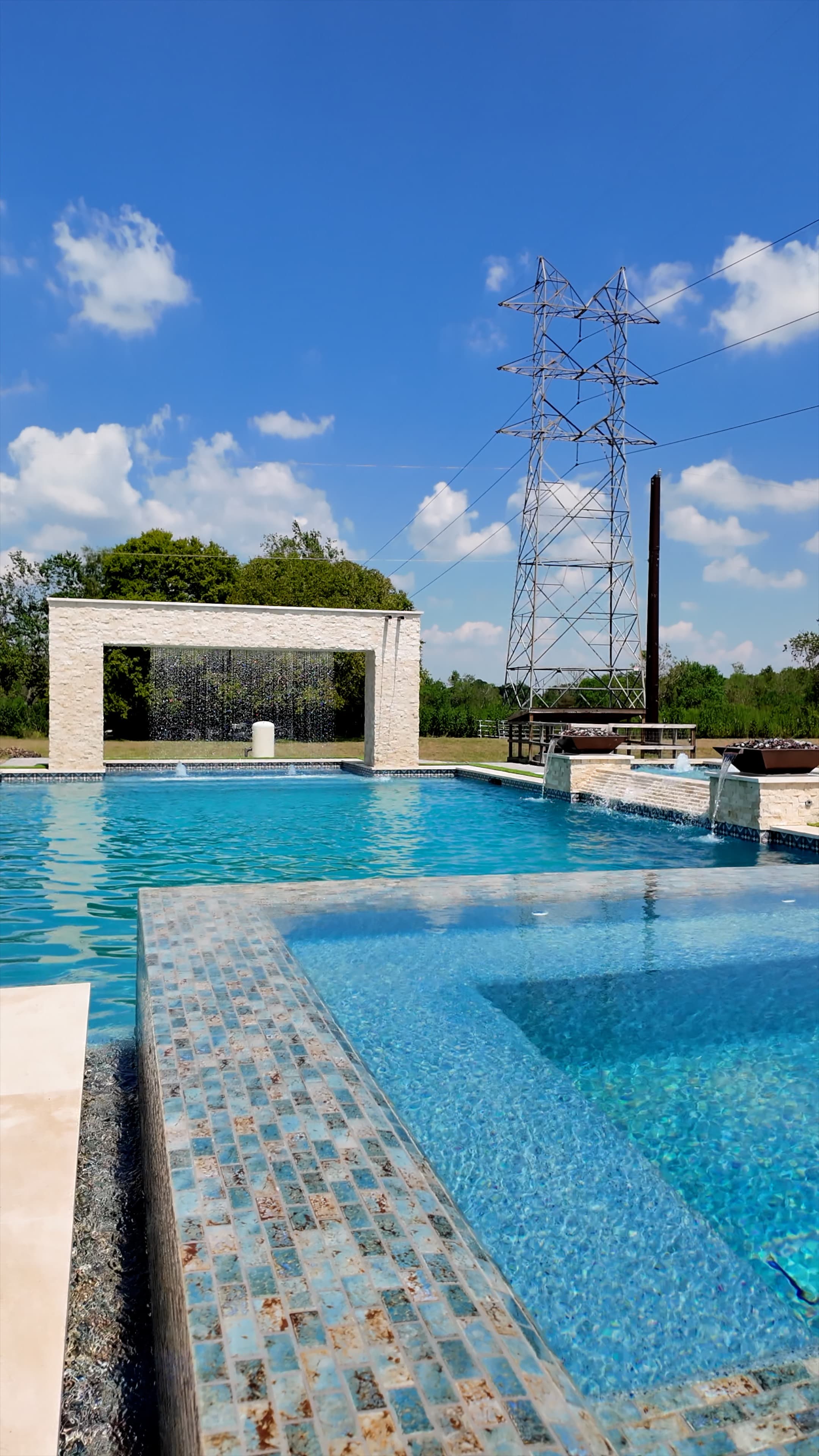 Manvel Outdoor Living Pool - Custom Pool Project in Manvel, Texas